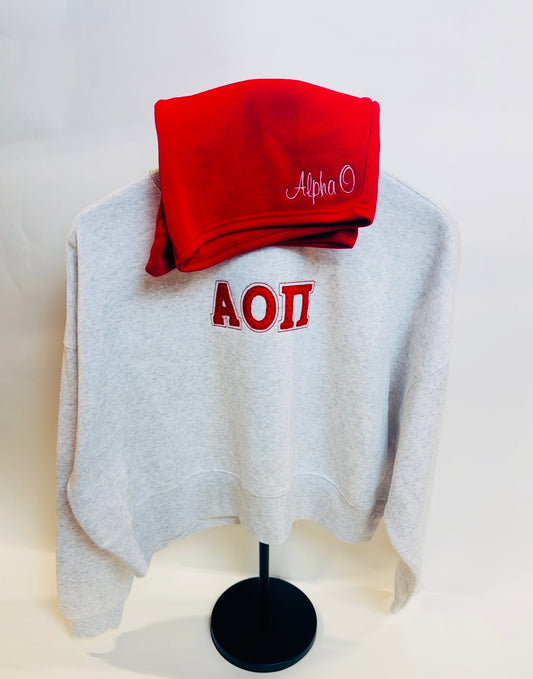 AOII Sweatshirt/Short set