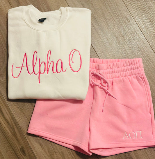 AOII Pink Shorts