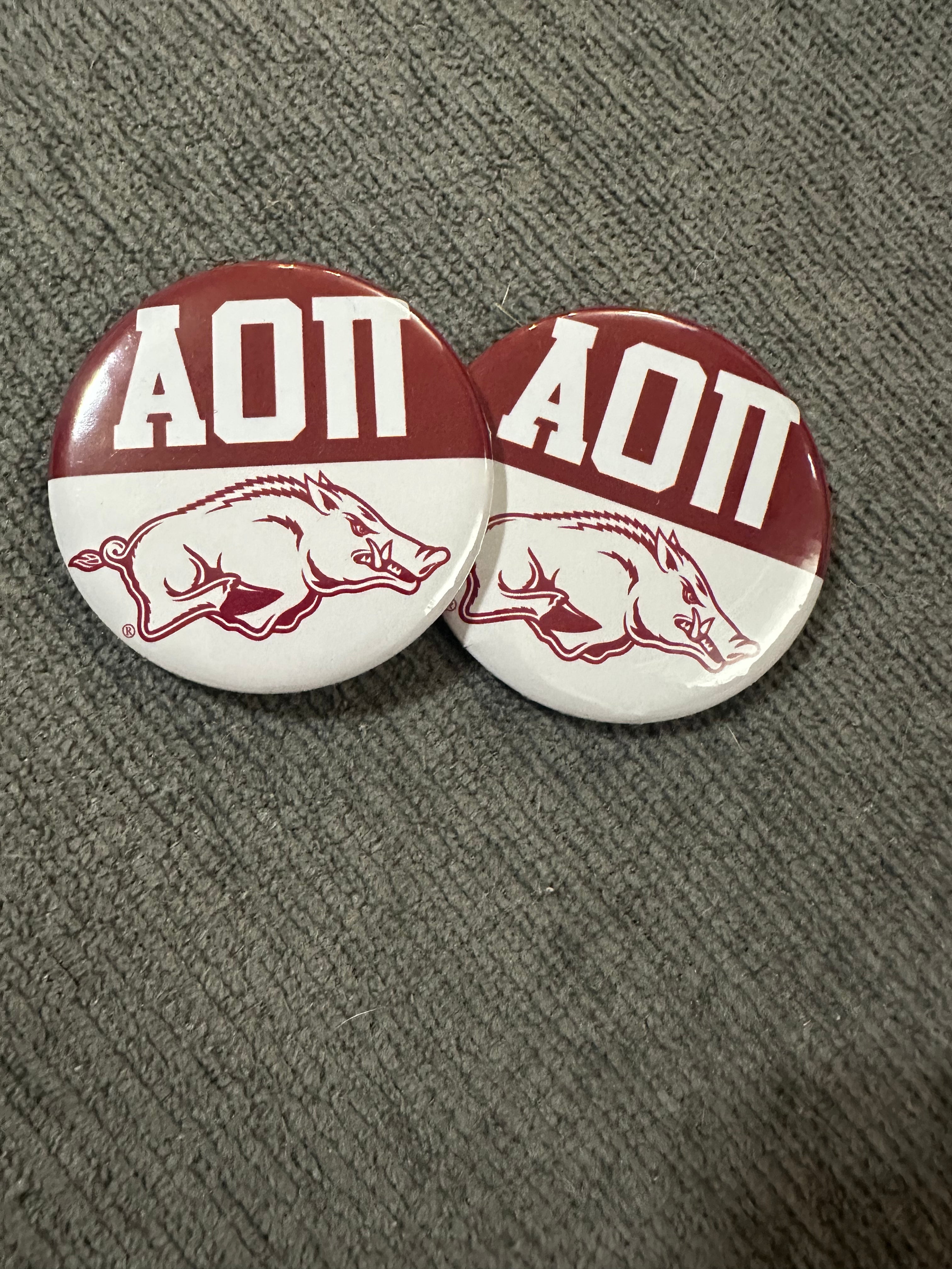 6 Inch Round Razorback Design AOII razorback – Nine Twenty Four Designs