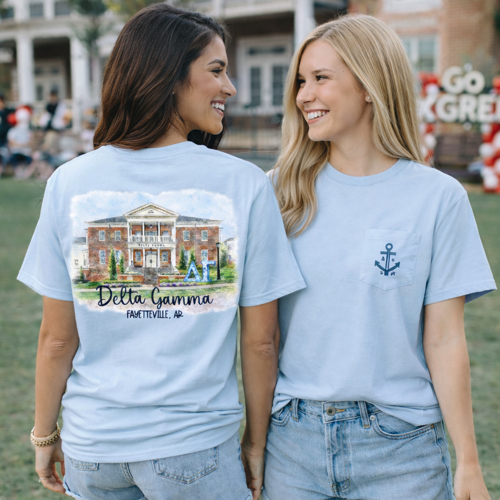 🐗 Delta Gamma House Shirt – University of Arkansas