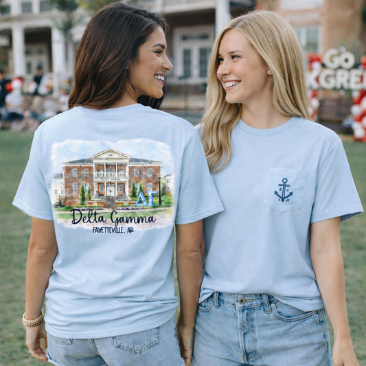 🐗 Delta Gamma House Shirt – University of Arkansas