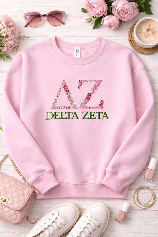 Delta Zeta Floral Sweatshirt