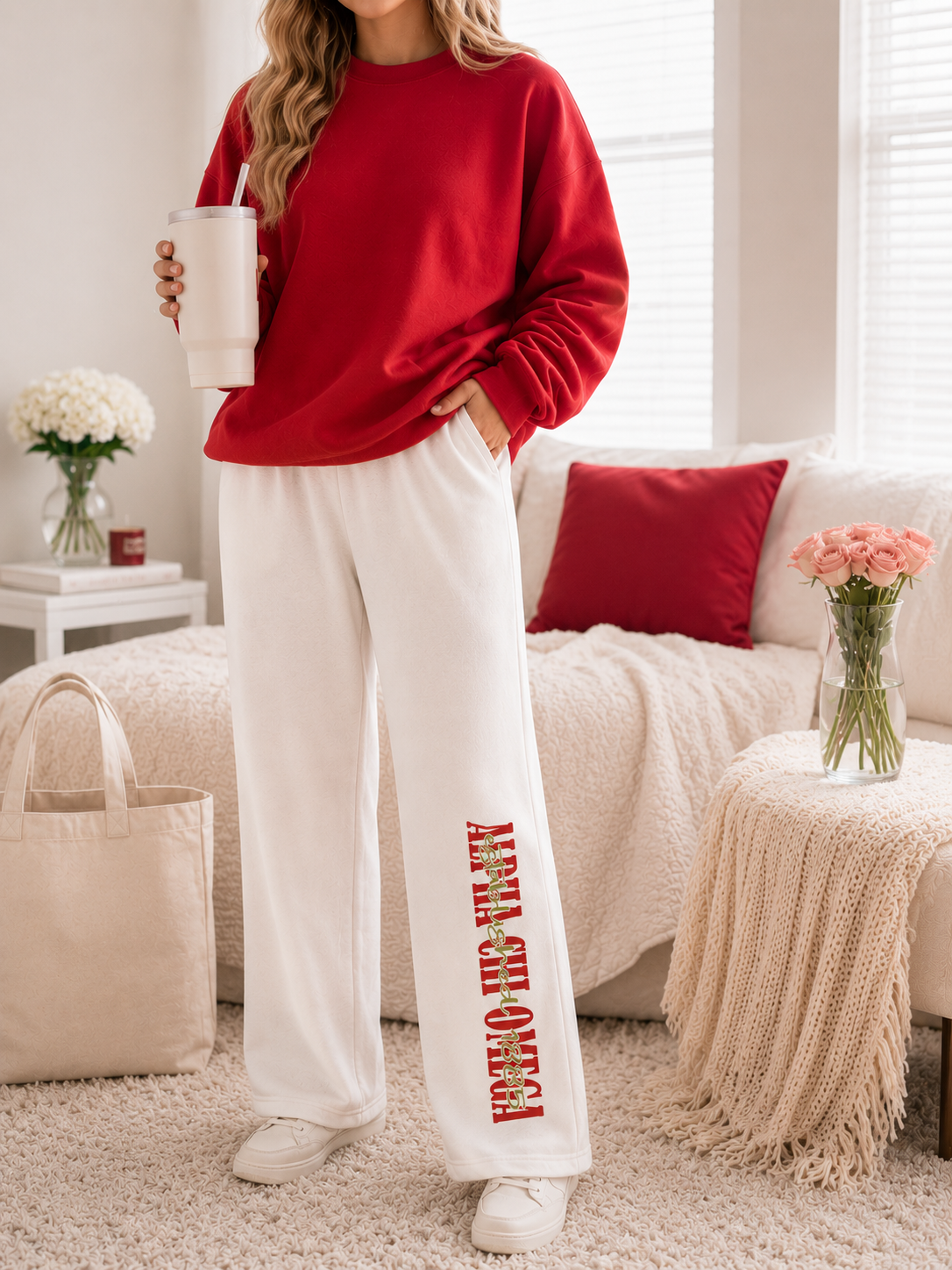 Alpha Chi Omega Established 1885 Sweatpants | Licensed Greek Apparel | Cozy Sorority Joggers