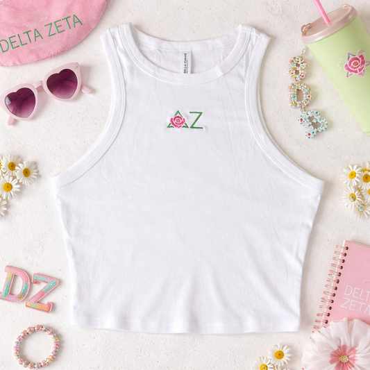 Delta Zeta Embroidered Tank Top