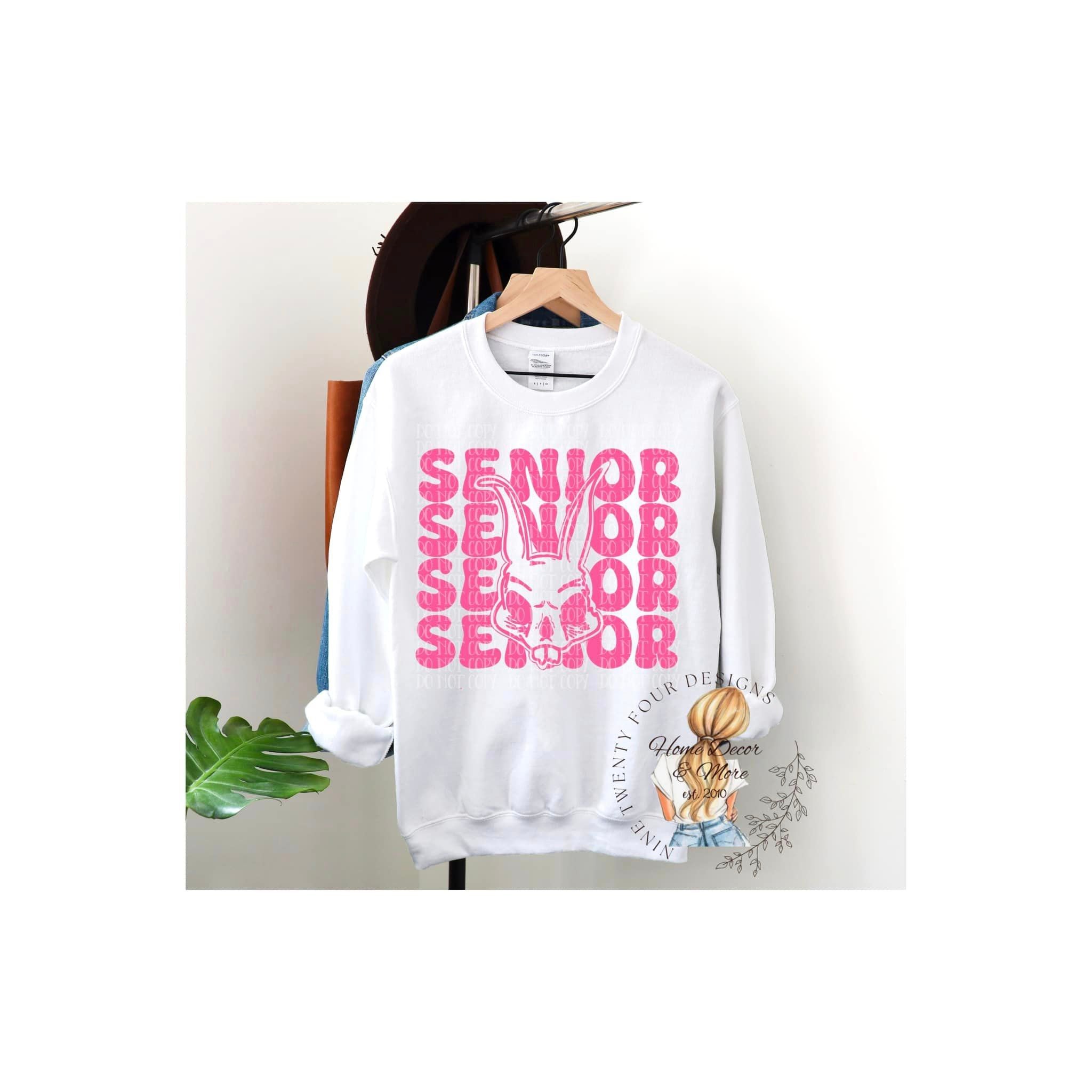 Senior Pink/White Sweatshirt pic