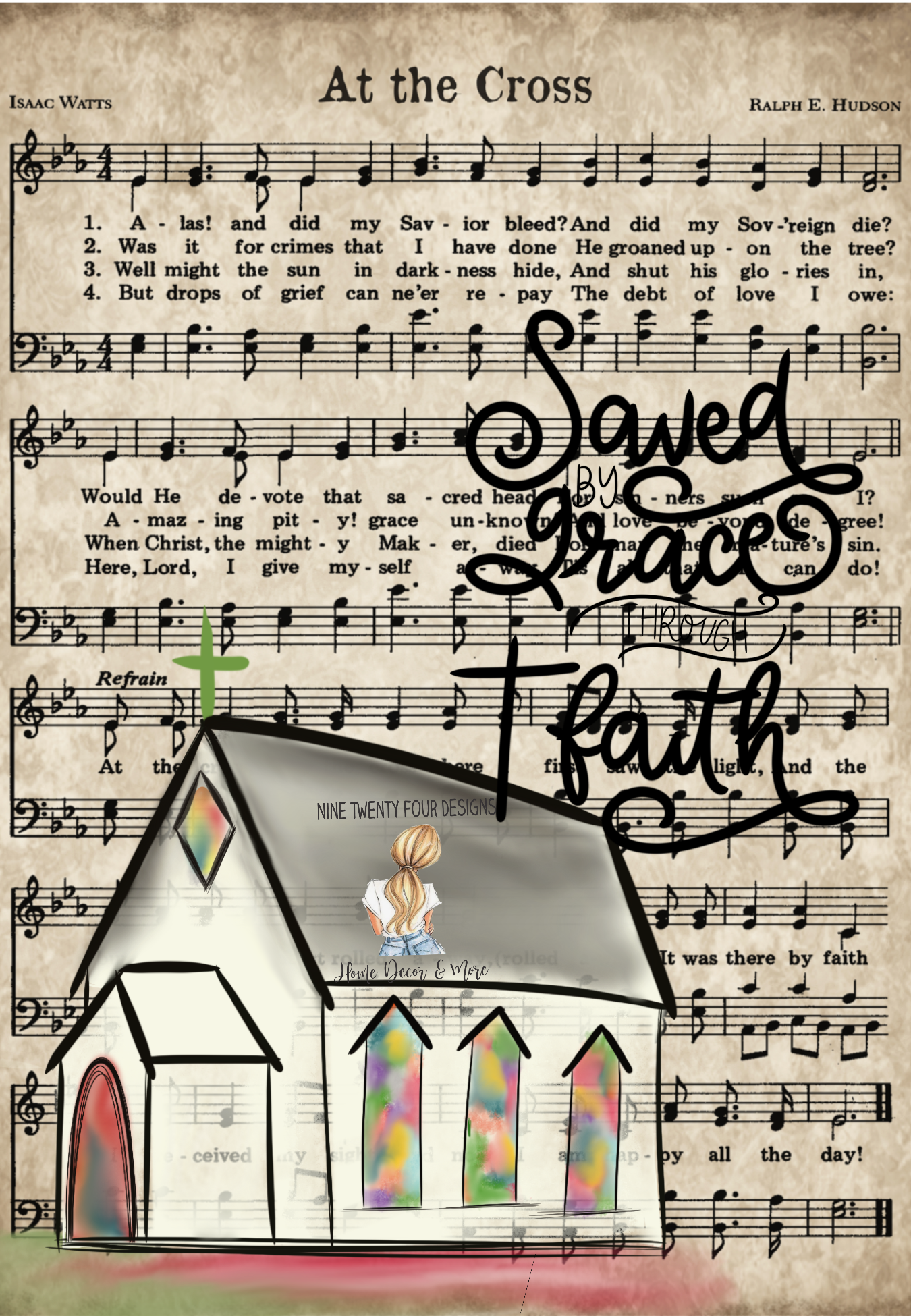 Hymnal sign, hymnal display, hymnal decor, Christian decor, farmhouse, boho farmhouse