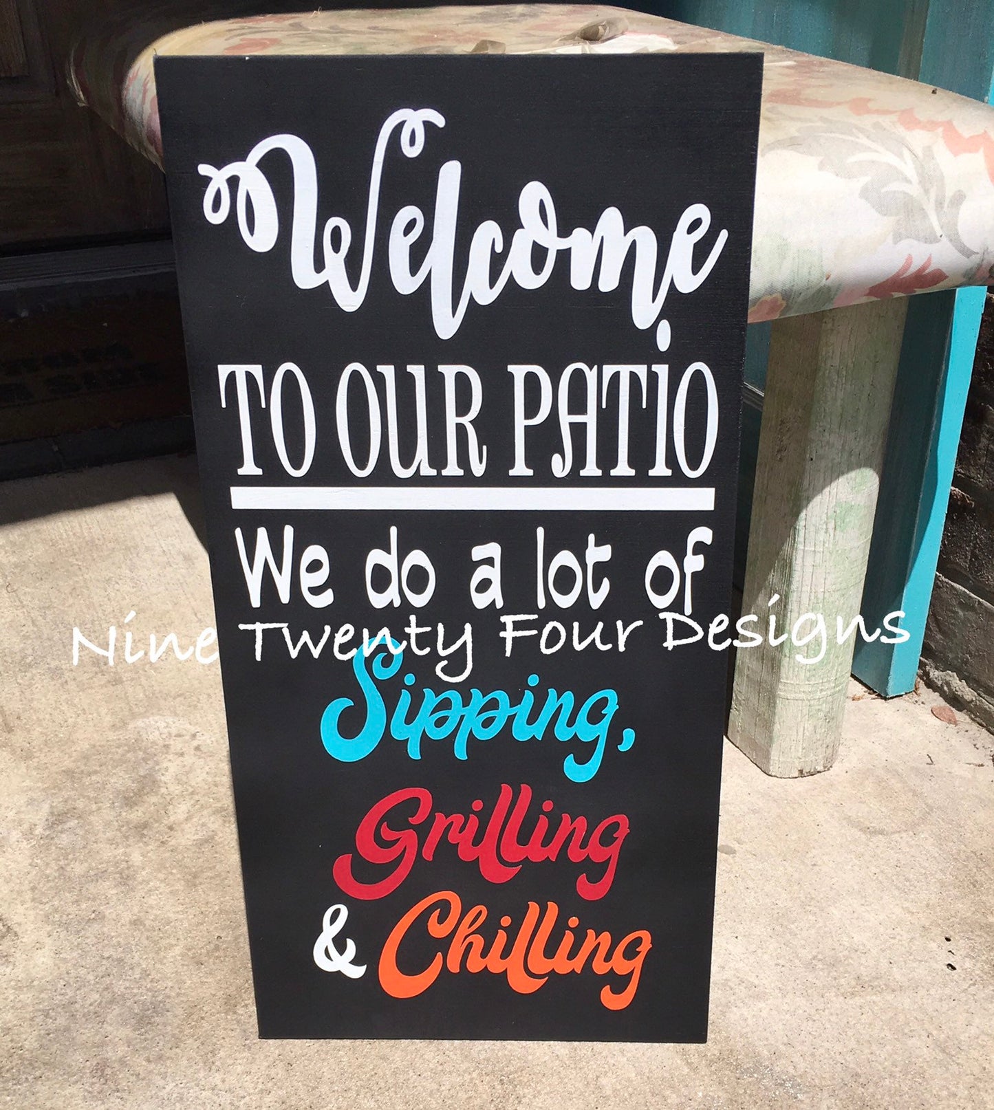 patio sign, outdoor sign, patio rules, patio