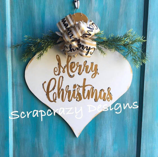 Christmas Door HAnger, Christmas Decor, Holiday DEcor, Christmas ORnament, ChrIstmas