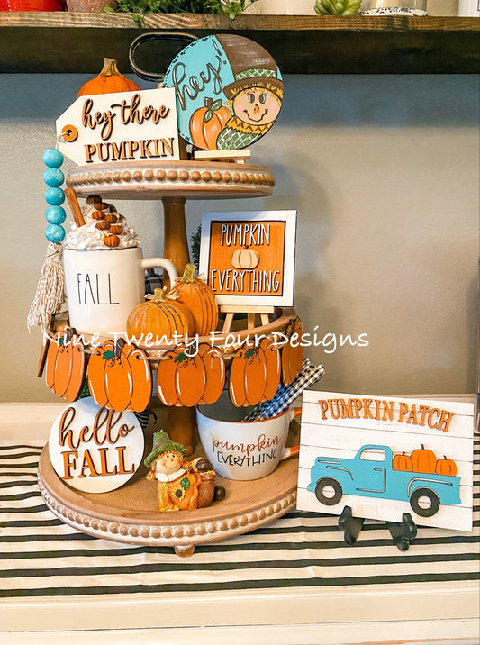 Fall pumpkin patch tiered tray, Fall tiered tray set, fall tiered tray ,fall  decor