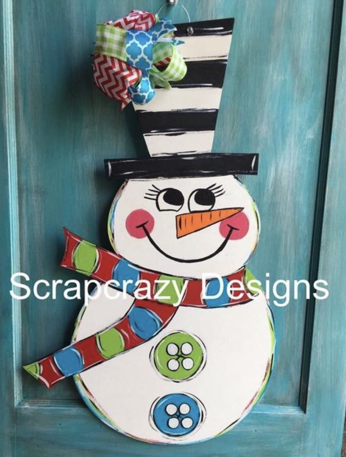 Snowman template, door hanger template, digital download – Nine Twenty ...