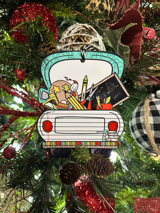 Teacher Truck Ornament