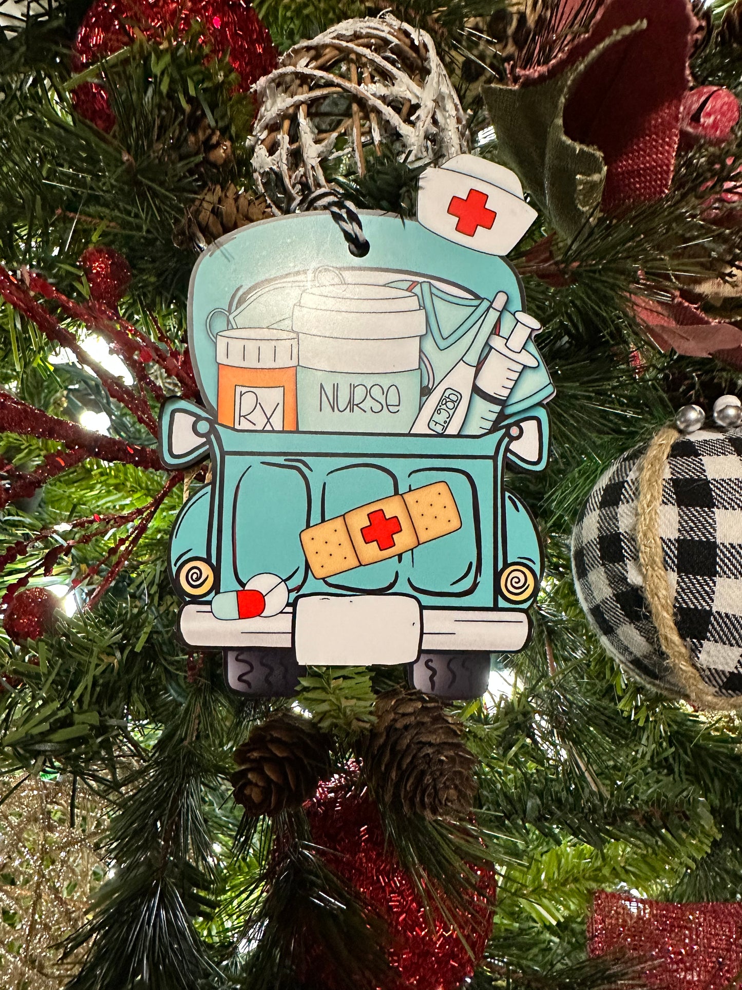 Nurse Truck Ornament