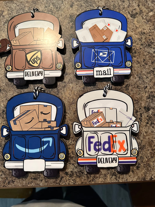 Delivery Driver Ornaments